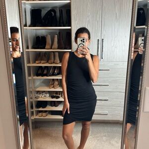 Leith Black Sleeveless Mini Dress